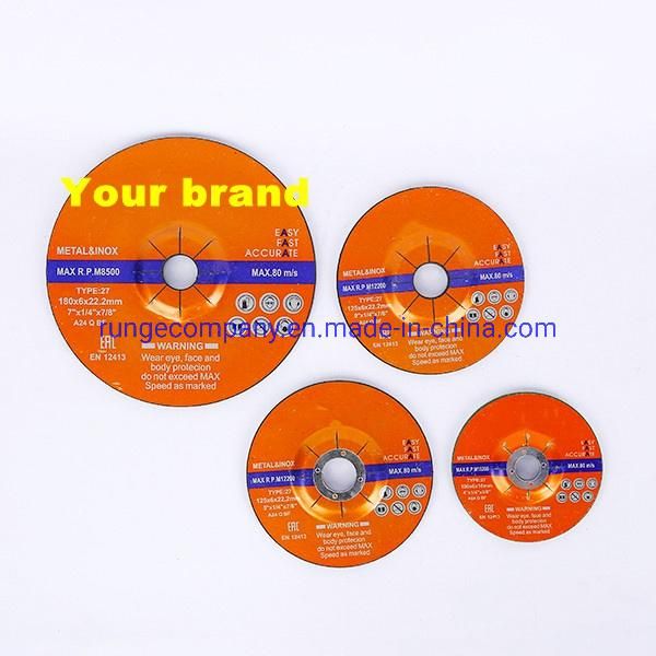 4-1/2" Type 27 Grinding Disc Wheel for Stainless Steel Metal Non-Ferrous Metals Electric Power Tools