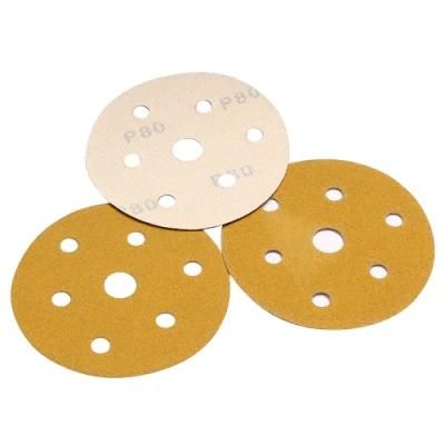 4&quot;/4.5&quot;/5&quot;/6&quot;/7&quot;/9&quot; Abrasive Hook and Loop Velcro Sanding Paper Disc for Wood Metal Steel