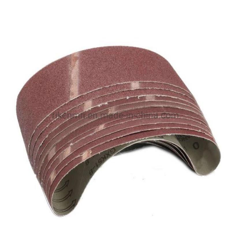 3X21 Inches (75X533mm) Aluminum Oxide Abrasive Sanding Belt for Wood Floor Cloth Sanding Belt