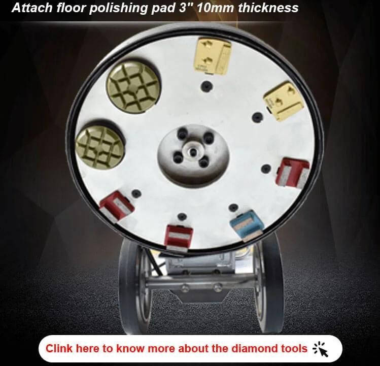 27" Big 220V 4kw 5.5HP Electric Single Disc Concrete Epoxy Marble Floor Tile Diamond Grinding and Polishing Machine Polisher