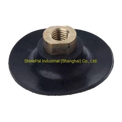 Hot Sale 4inch Flexible Soft Rubber Backer Pad for Connecting Polishing Pads