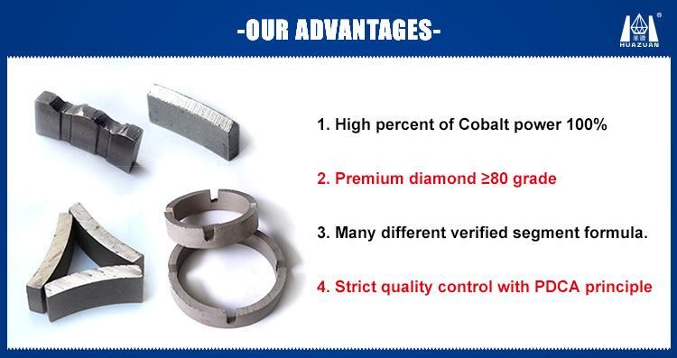 102-350mm Dia Arix Diamond Segment for Core Bit