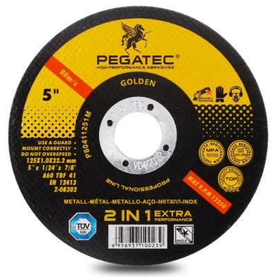 Pegatec Professional 125X1.0X22mm Metal Stainless Steel Cut-off Cutting Wheel