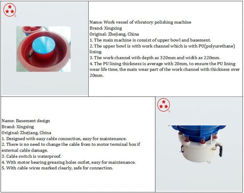 Vibratory Surface Finishing Grinding Polishing Tumbling Machine