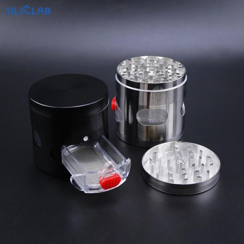 Smoking Accessories with Drawer Design Metal Grinders Rotatable Tobacco Dry Herb Grinder