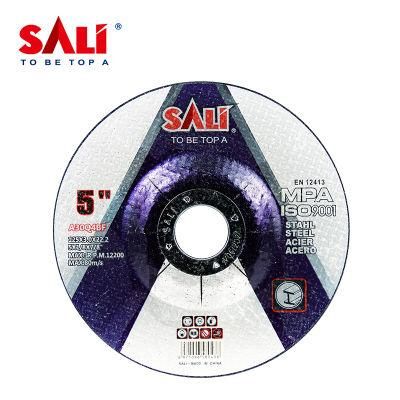 Sali 5&quot; 125*3*22.2 T42 Grinding Disc Wheel for Metal Inox with MPa Certificate
