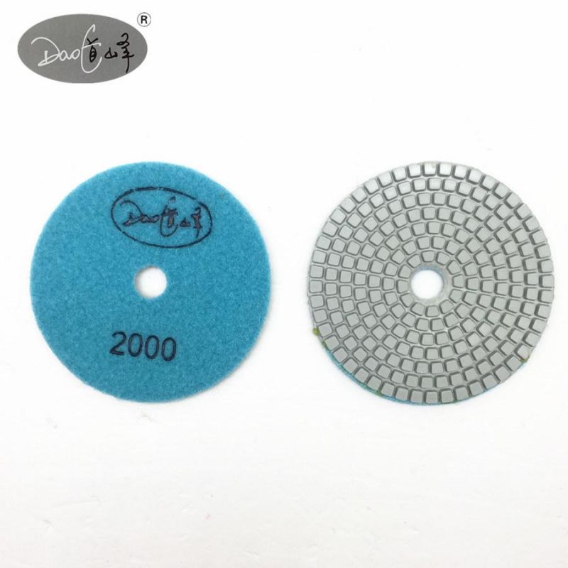 Daofeng 3inch 80mm Wet Polishing Pads for Granite Marble Quartz