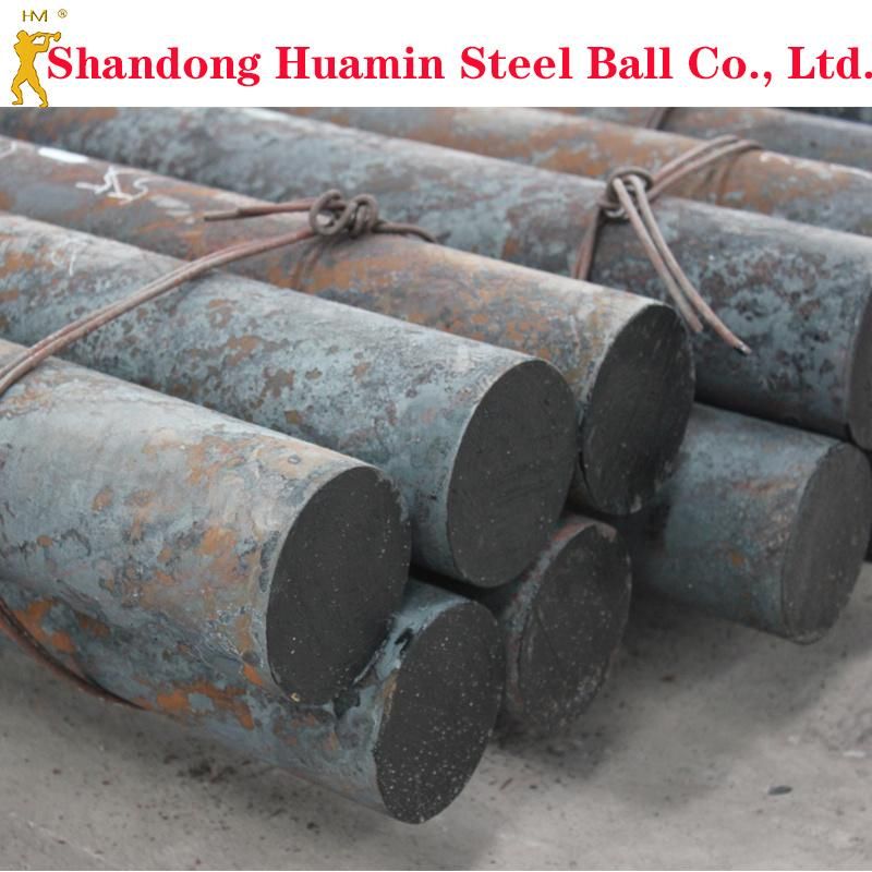 HRC55 Grinding Steel Rods 100mm for Mining Industries Lower Consumption