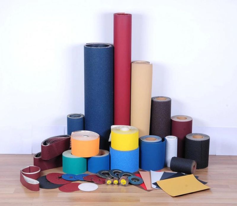 Middle Soft Coated Abrasive Cloth J64D for Copper, Wood and Paint Surface