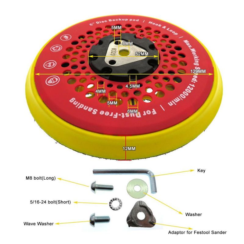 Polishing Pad Backing up Pad 12000rpm Power Sander Tools Accesories