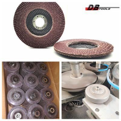 4.5&quot; 115mm Emery Cloth Disc Flap Wheel Abrasive Tool Alumina Oxide for Edge Grinding