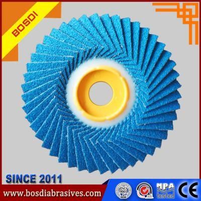 Flexible Flap Disc/Disk/Wheel, Excellent Heat Dispersion and High Efficiency