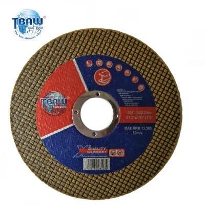 4.5&quot; 115X1.0X22mm Cut off Wheel for Metal Abrasive Stainless Steel Cutting Wheel