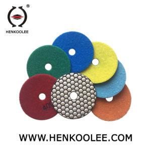 4&prime;&prime; Hex Dry Polishing Pads for Granite Marble Stone