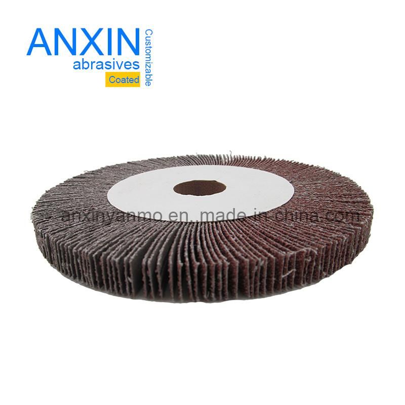 Glue Injected Flap Wheel with Wooden Arbor for Stainless Steel