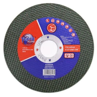 Wholesale Factory Price 115X1.0X22.2mm 4 1/2inch Metal Green Cutting Wheel