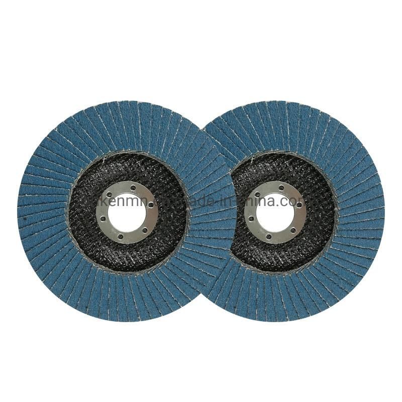 Flap Wheel Abrasive Cloth Zirconia Aluminum Oxid Grinding Disc Disco Flap 4.5" Zirconia Flap Disk