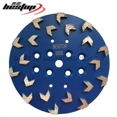 10 Inch Surface Prep 20 Segment Arrow Plate for Concrete Grinding