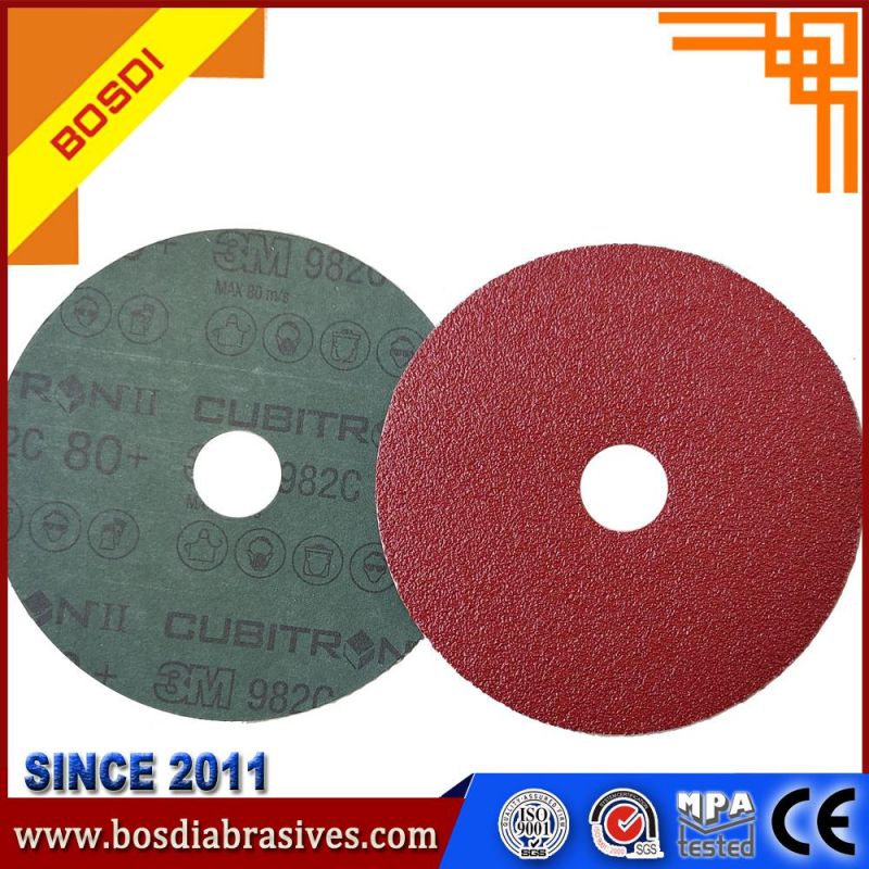 1 Fiber Disc/Abrasive Sanding Disc/Fiber Paper/Flexible Fiber Disc/Coated Disc/for Stainless Steel and Steel Grinding, Remove Rust etc, 3m/Saint-Gobain