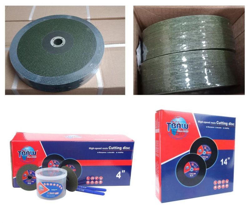 105X1.0/1.2/2.5/3.0/6.0 4inch Resin Bond Cutting Disc Grinding Wheel for Metal/Steel/Inox