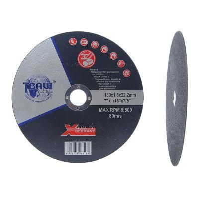 125X1.6X22.2mm 5inch Stainless Steel Inox Cut off Wheel Cutting Disc with Non Woven