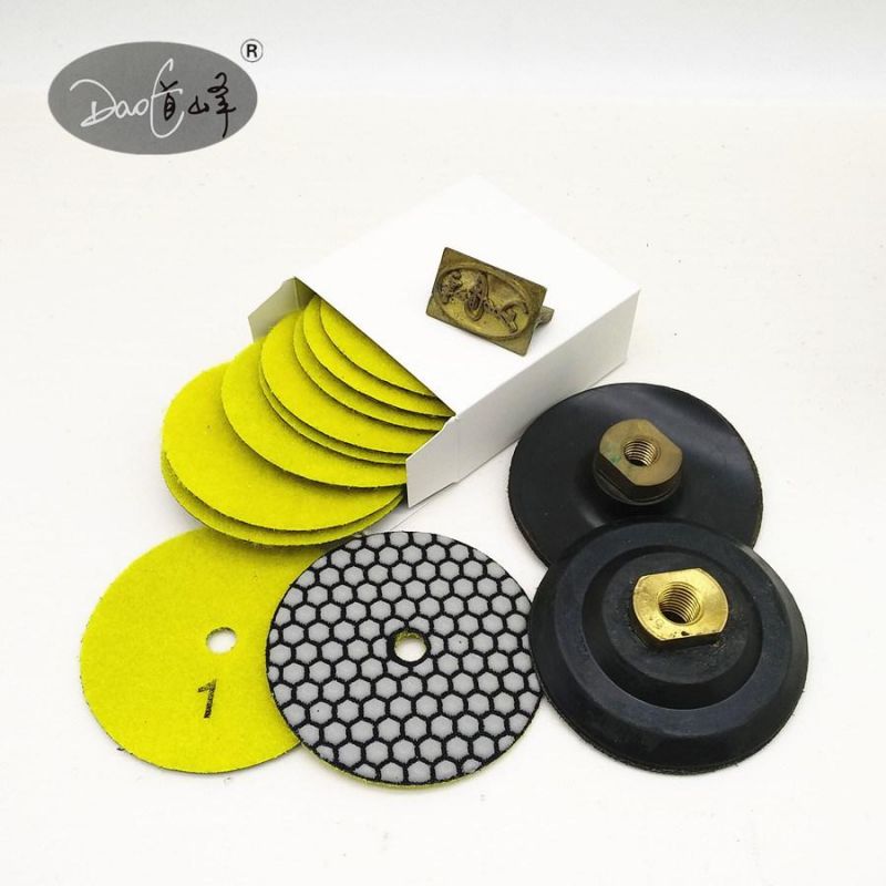 Daofeng 4inch 100mm Flexible Polishing Pad for Quartz (hexagon)