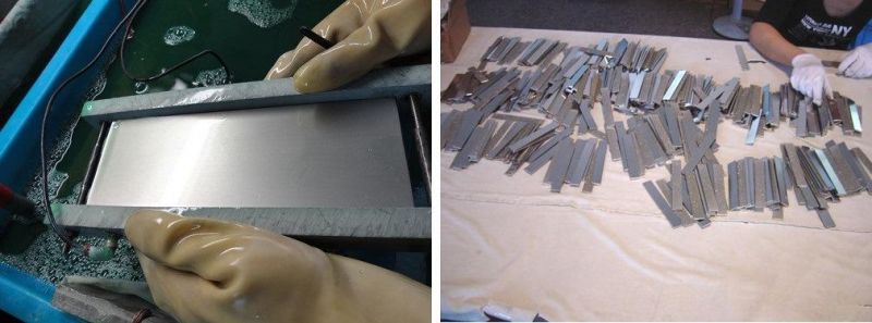 7X2 Knife Sharpener Diamond300/1000 Sharpener Sharpening Stone From China