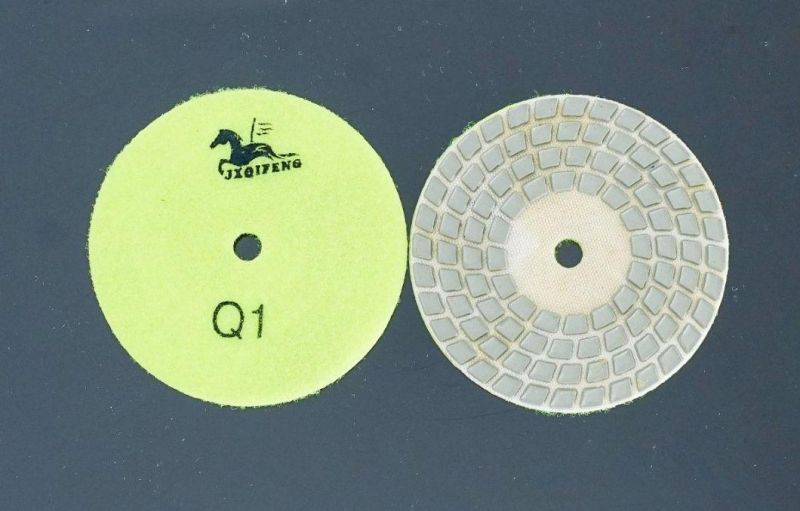 Qifeng 4 Steps Abrasive Tools Dry Polishing Pads for Granite&Marble