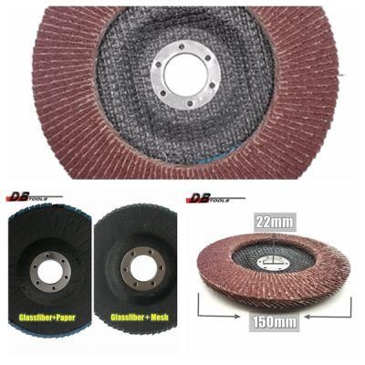 6&quot; 150mm Flap Disc Abrasive Grinding Disc 22mm Arbor a/O Abrasive for Metal Derusting