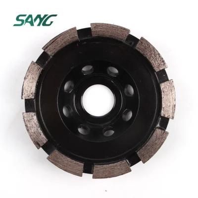 Concrete Grinding Single or Double Row Diamond Cup Grinding Wheel