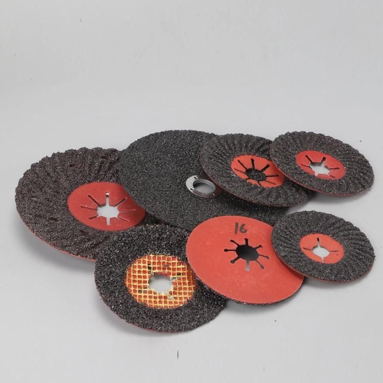 Aluminum Oxide Abrasive Fiber Metal Sanding Flap Disc for Polishing