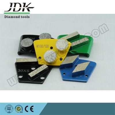 Double Round Segment Diamond Trapezoid Grinding Plates