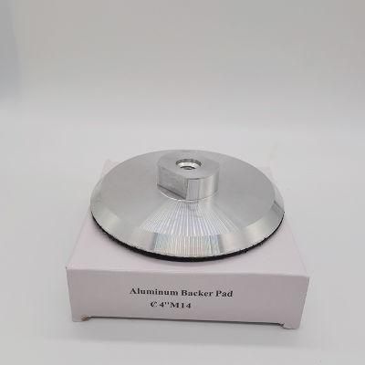 100mm Aluminum Backer Pad M14 M16 5/8-11 Backer Holder Plate for Polisher Angle Grinder Polishing Pads 4inch