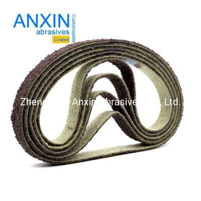 Surface Condition Sanding Belt in Brown Color