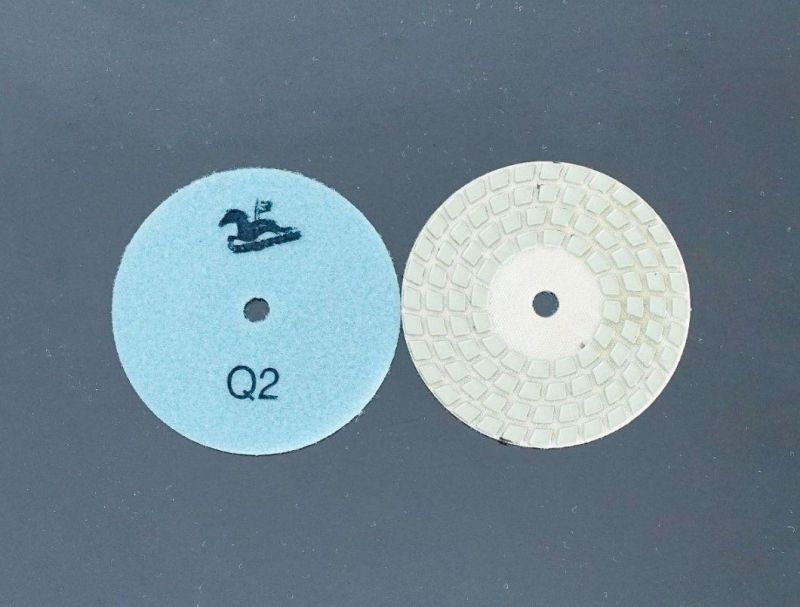 Qifeng Top 3′ ′ /80mm 4 Steps Abrasive Tools Granite/ Marble Dry Polishing Pads