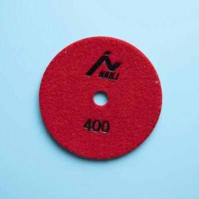 Qifeng 5 Inch 7 Steps Diamond Wet Polishing Pads for Granite/ Marble
