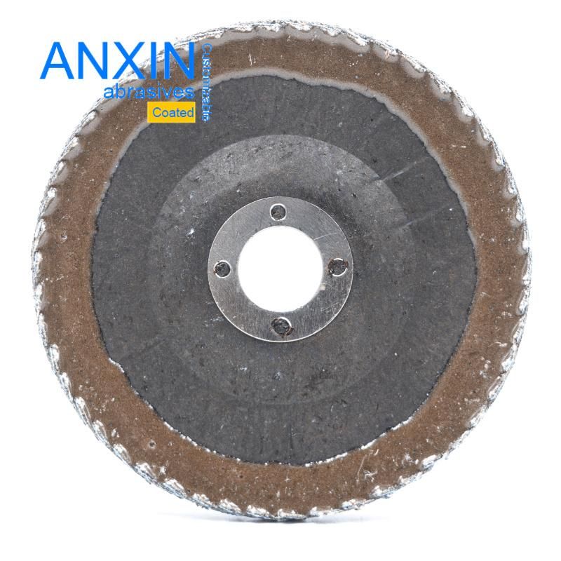 Chinese Half-Curved Ceramic Flap Disc in Blue Corlor