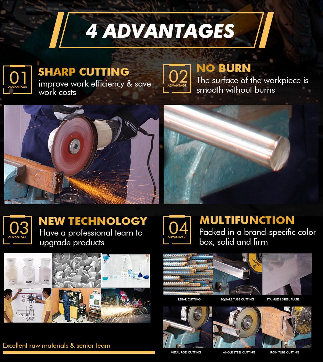 7′′180X1.6X22 Cutting Disc Abrasive Tool Cutting Wheel for Steel