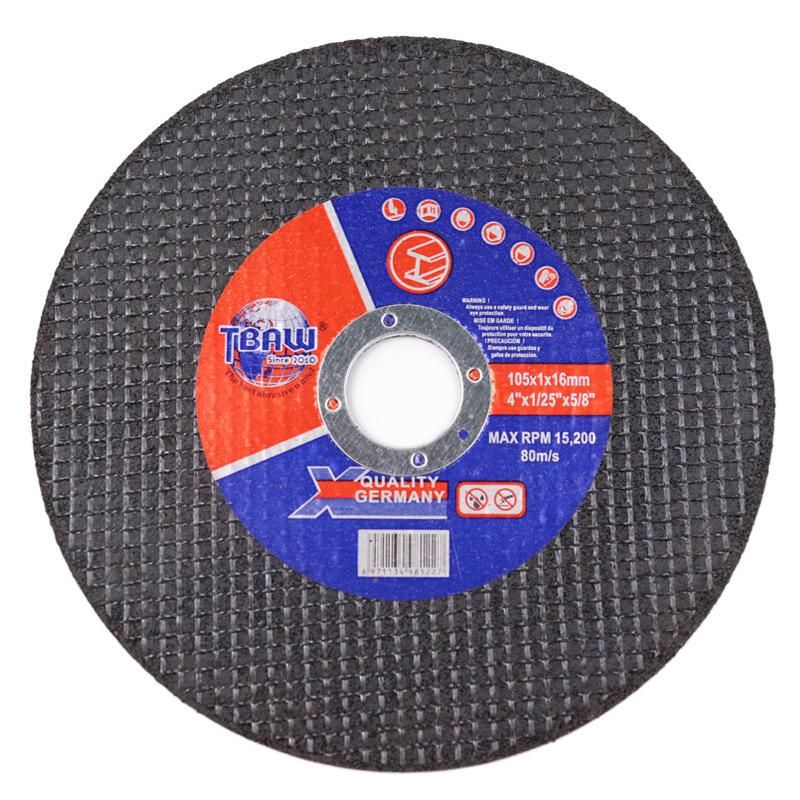 105X1.0/1.2/2.5/3.0/6.0 4inch Resin Bond Cutting Disc Grinding Wheel for Metal/Steel/Inox