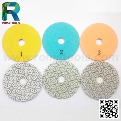 Professional Quality 3 Steps Wet Flexible Polishing Pads