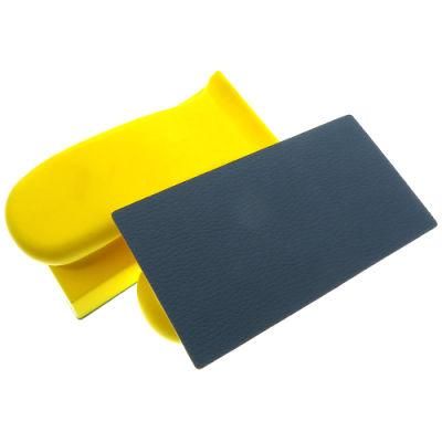 70X134mm Sticky Vinyl PU Foam Handing Sanding Block Hand Pad for Psa Sanding Discs