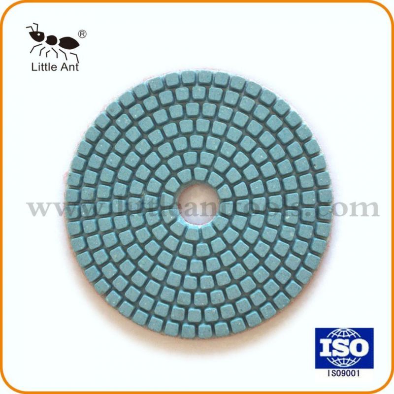 2018 China 4 Inch 100 mm Diamond Wet Dry Resin Flexible Polishing Pad for Granite Marble Stone Concrete
