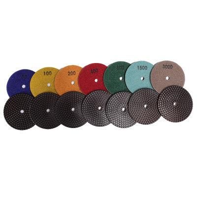 Wet Dry Resin Ceramic Concrete Diamond Granite Polishing Pads 4 Inch Polishing Pad for Quartz