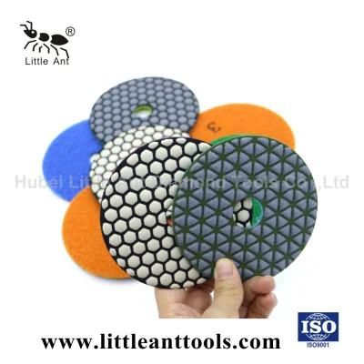 4&quot; 100mm Hexagon Dry Polishing Pad for Marble and Granite