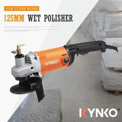 Kynko Angle Grinder 125mm Wet Grinder for Marble Polishing