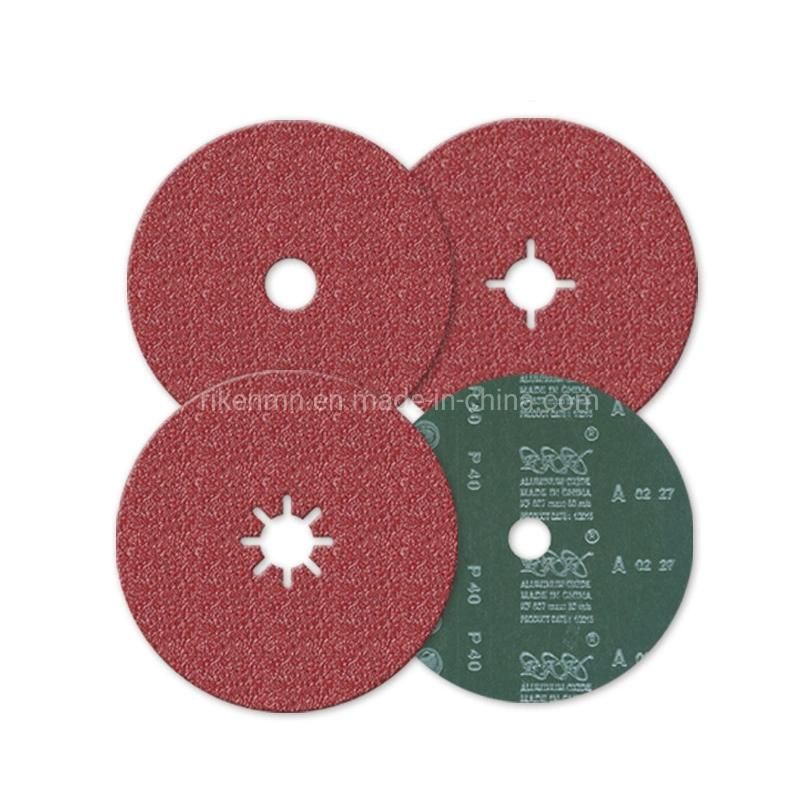 Aluminum Oxide Abrasive Metal Polishing Vulcanized Fiber Back Fiber Disc