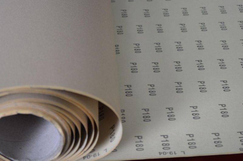 B376 New Product Latex Sanding Paper Special Treated White Aluminum Oxide