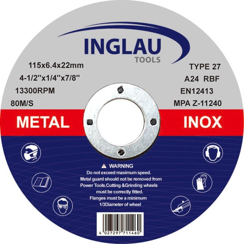 Type 27 Depressed Center Cutting Wheel