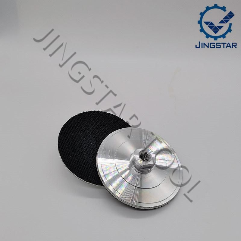 3"/4"/5" Ultra-Thin Aluminum Backer Pads M14 5/8-11 Thread Backer Holder Pad for Surface or Straight Edge Polishing 1PC