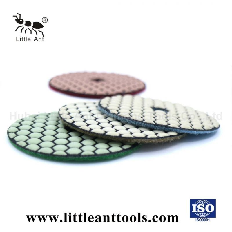 Little Ant 3 Inch 80mm Diamond Tools Dry Flexible Polishing Pads